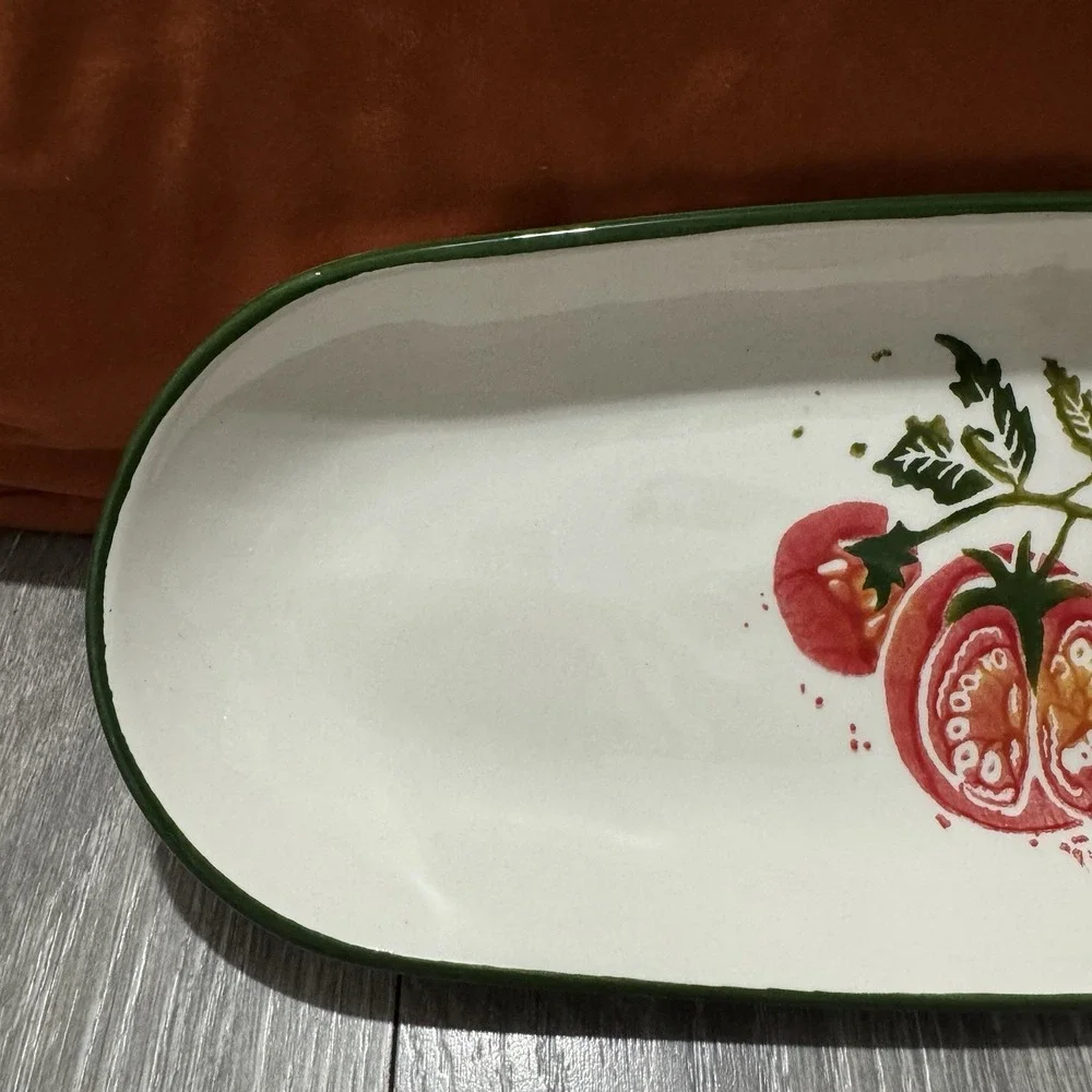 Papart Seramik Tomatoe Serving‎ Dish L12.5